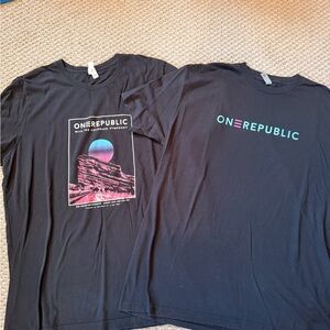 OneRepublic band Black Graphic T-Shirts